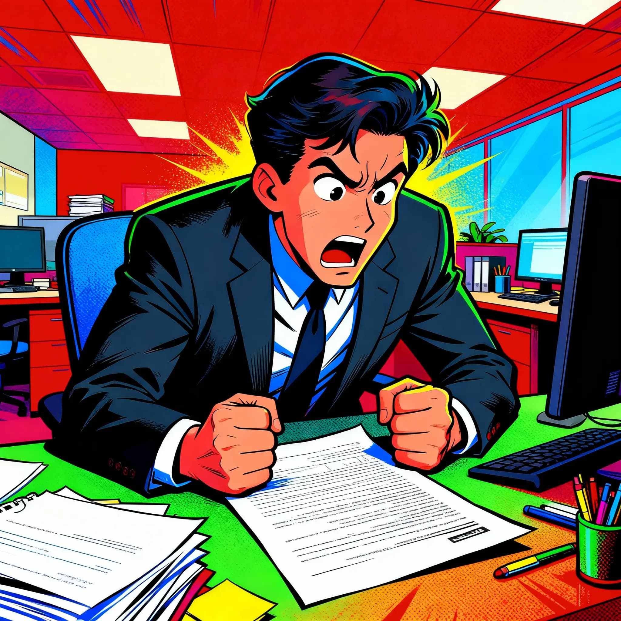 Document Frustration Illustration